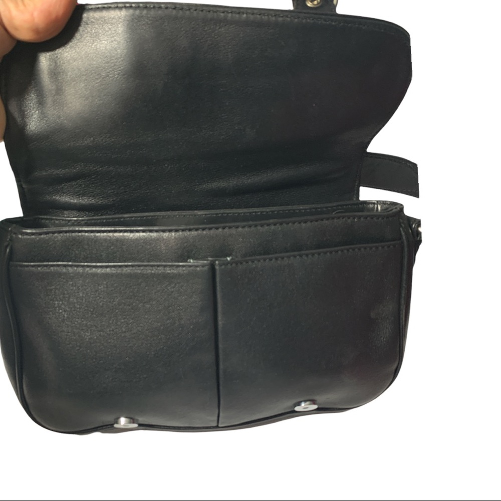 Cole Haan  women  Pure Luxury Leather Black satchel Shoulder Bag - Picture 10 of 14